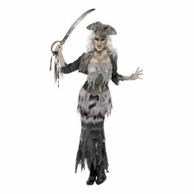 Pirattjej Halloween Maskeraddräkt - Small