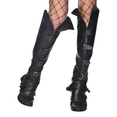 Skoöverdrag Svarta i Läderlook - One size