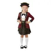 Swashbuckler Pirat Barn Klänning Maskeraddräkt - X-Small