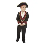 Swashbuckler Pirat Barn Maskeraddräkt - Medium