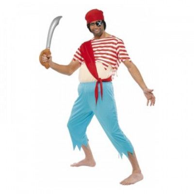 Tjock Pirat Maskeraddräkt