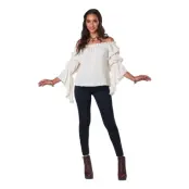Vit Pirat/Renässans Blus - Small/Medium