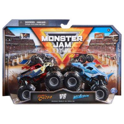 Monster Jam 1:64 2-pack Pirates  Curse vs Megalodon