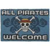 One Piece - Anime Dörrmatta - All Pirates Welcome - för None - flerfärgad