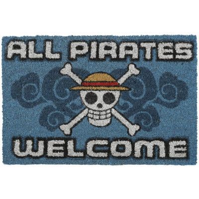 One Piece - Anime Dörrmatta - All Pirates Welcome - för  flerfärgad