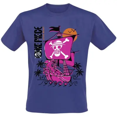 One Piece - Anime T-shirt - He´s A Pirate - S XL - för Herr - blå