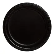 Papperstallrikar Svarta - 16-pack