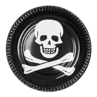 Papperstallrikar Pirat - 6-pack