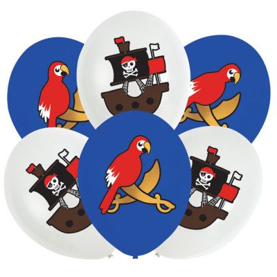 Pirat Ballonger 6-pack