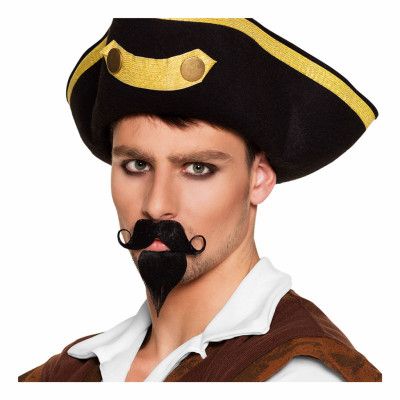 Pirat Mustasch med Skägg