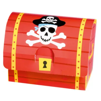 Pirat Skattkista Papper 8,2x10,7x6,3 8-pack