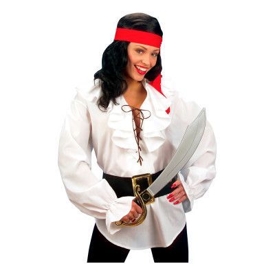 Pirat Vit Skjorta Dam - Medium