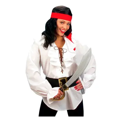 Pirat Vit Skjorta Dam - Medium