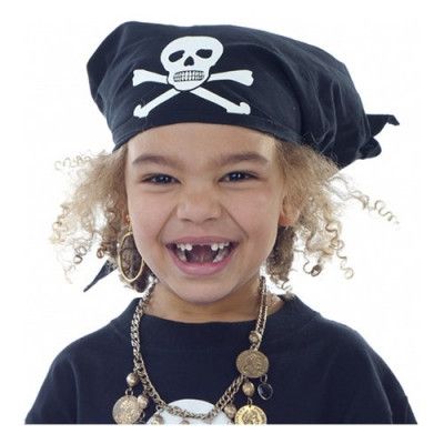 Piratbandana Svart - One size