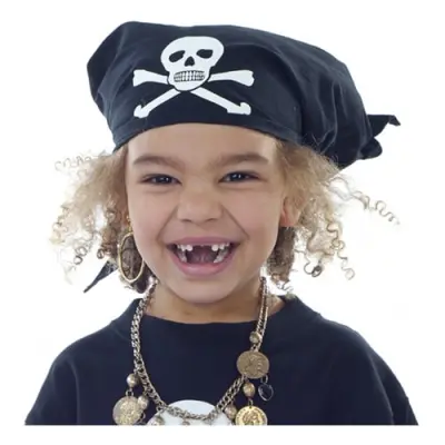 Piratbandana Svart - One size