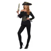 Piratblus Deluxe Svart L
