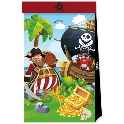 Piratkalas Papperspåse 4-pack