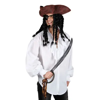 Piratskjorta Vit - Small