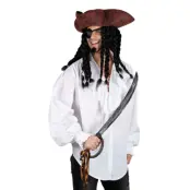 Piratskjorta Vit - X-Large