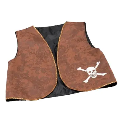 Piratväst Brun - One size
