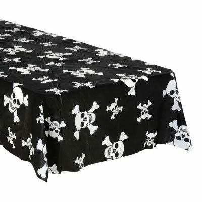 Plastduk Svart med Dödskallar