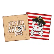 Servetter Pirat Hip Hip Ahoy - 20-pack