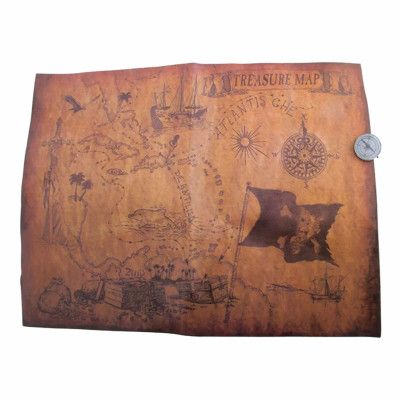 Skattkarta med Kompass