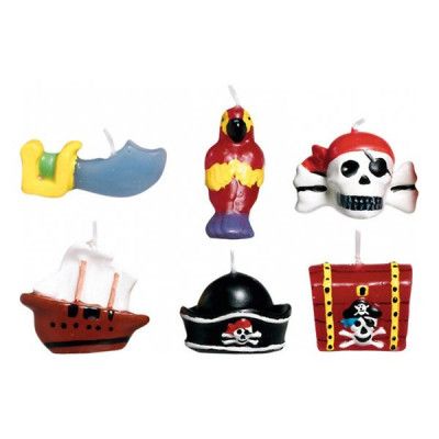 Tårtljus Pirat - 6-pack