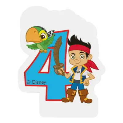 Tårtljus Siffra 4 Captain Jake