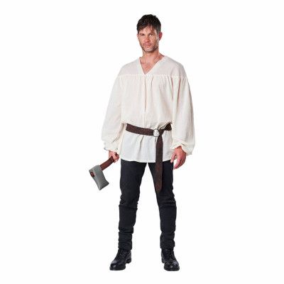 Vit Pirat/Renässans Skjorta - Small/Medium