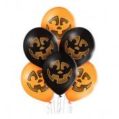 Ballonger Pumpa Halloween - 6-pack