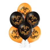 Ballonger Pumpa Halloween - 6-pack