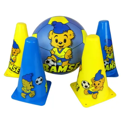 Bamse Plastfotboll med koner - Bamse -  Leksaksaffären