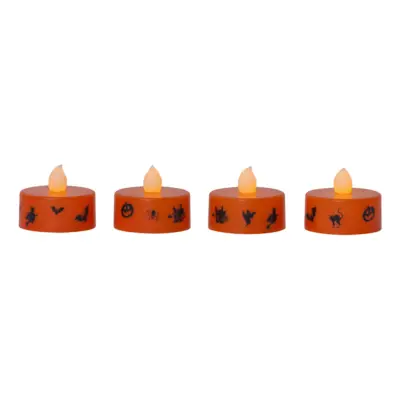 Batteridrivna Värmeljus Halloween LED - 4-pack