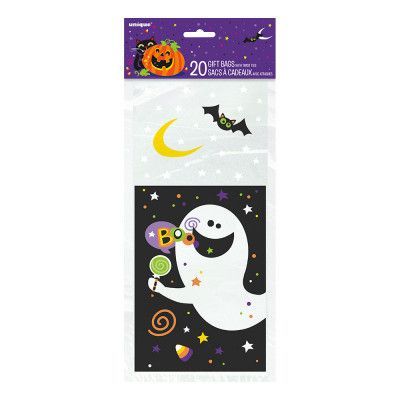 Cellofanpåsar Pumpa Halloween - 20-pack