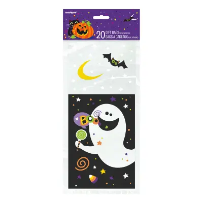 Cellofanpåsar Pumpa Halloween - 20-pack