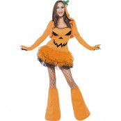 Fever Pumpkin Tutu Dress with Detachable Straps L