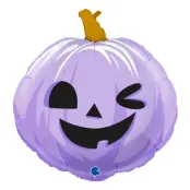 Folieballong Lila Pumpa Halloween - 75 cm