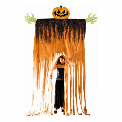 Gigantisk Läskig Pumpa Dekoration