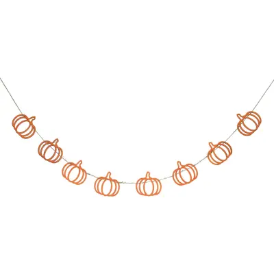 Girlang i Trä Halloweenpumpor