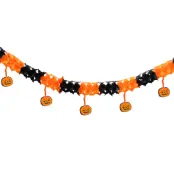 Halloween Girlang Pumpor Orange&Svart 3m