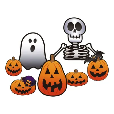 Halloween Pappersdekoration - 7-pack