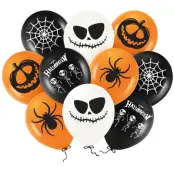 Halloweenballonger Olika Motiv 10-pack