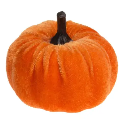 Halloweenpumpa i Sammet Mini Orange