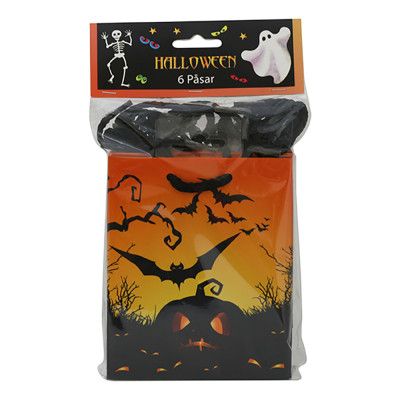 Kalaspåsar Scary Halloween - 6-pack