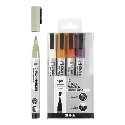 Kritpennor Dova Färger - 5-pack