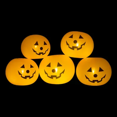 LED-Ballonger Halloween Pumpor - 5-pack