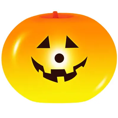 Lysande Ballong Halloween Pumpa 25cm 3st