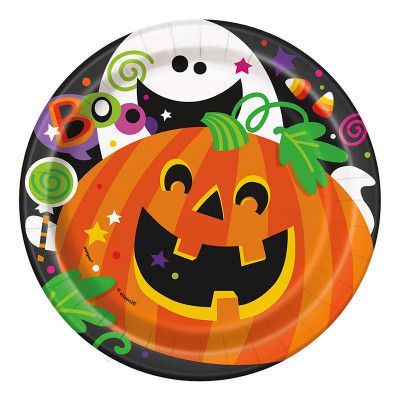 Pappersassietter Happy Pumpkin - 8-pack