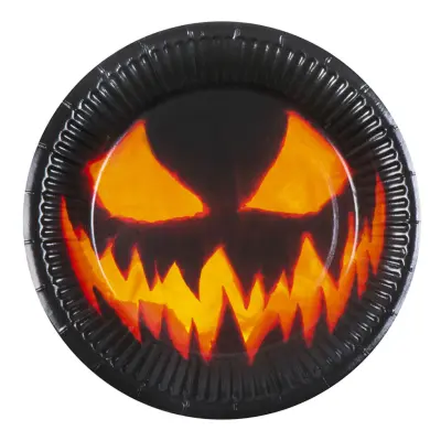 Papperstallrikar Creepy Pumpkin - 10-pack